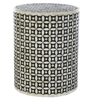 Taj Bone Inlay Eye Side Table